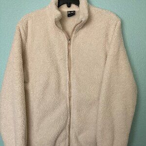 HYPE Faux Sherpa Jacket L Off White